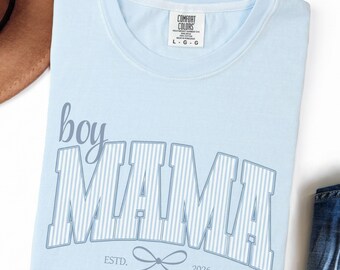Camiseta para mamá de niño, camiseta Comfort Colors para mamá, regalo para el Día de la Madre, regalo para mamá primeriza, regalo para baby shower, regalo para mamá de niño