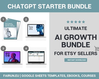 ChatGPT Etsy Seller Bundle: AI Marketing, Tag Generator (Digital Download)