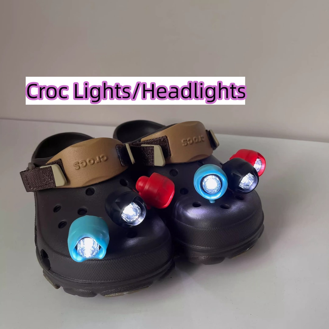 2PCS Croc Lights Croc Headlights 1 Pair Crocs Light Charms Etsy