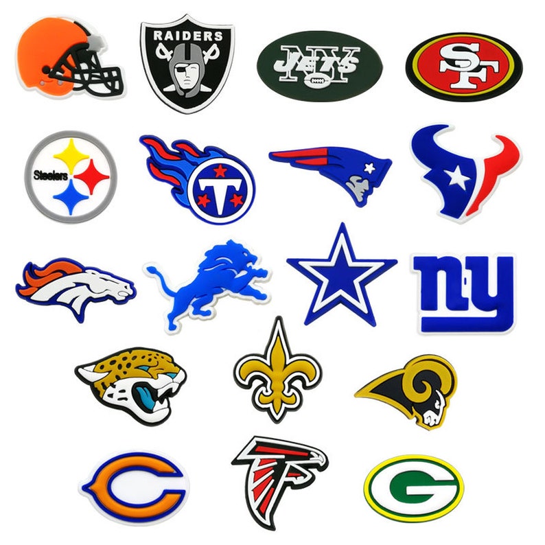 Football Team Croc Charm Jibbitz Shoe Deco Charms Crocs Shoe Etsy