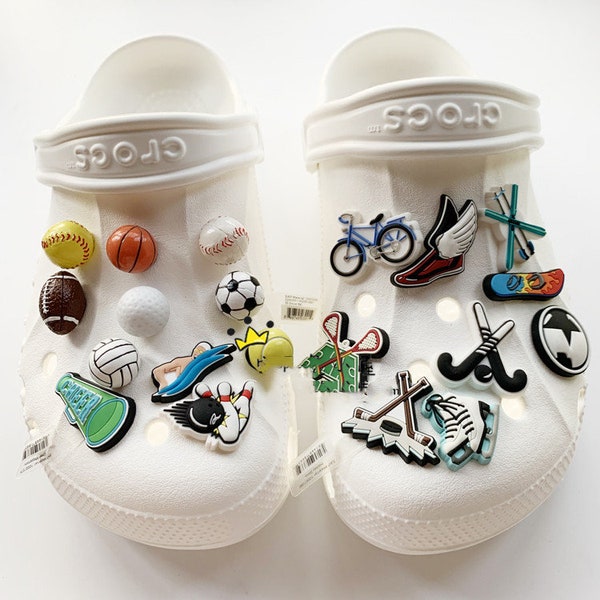 Croc Charms Football Team Etsy