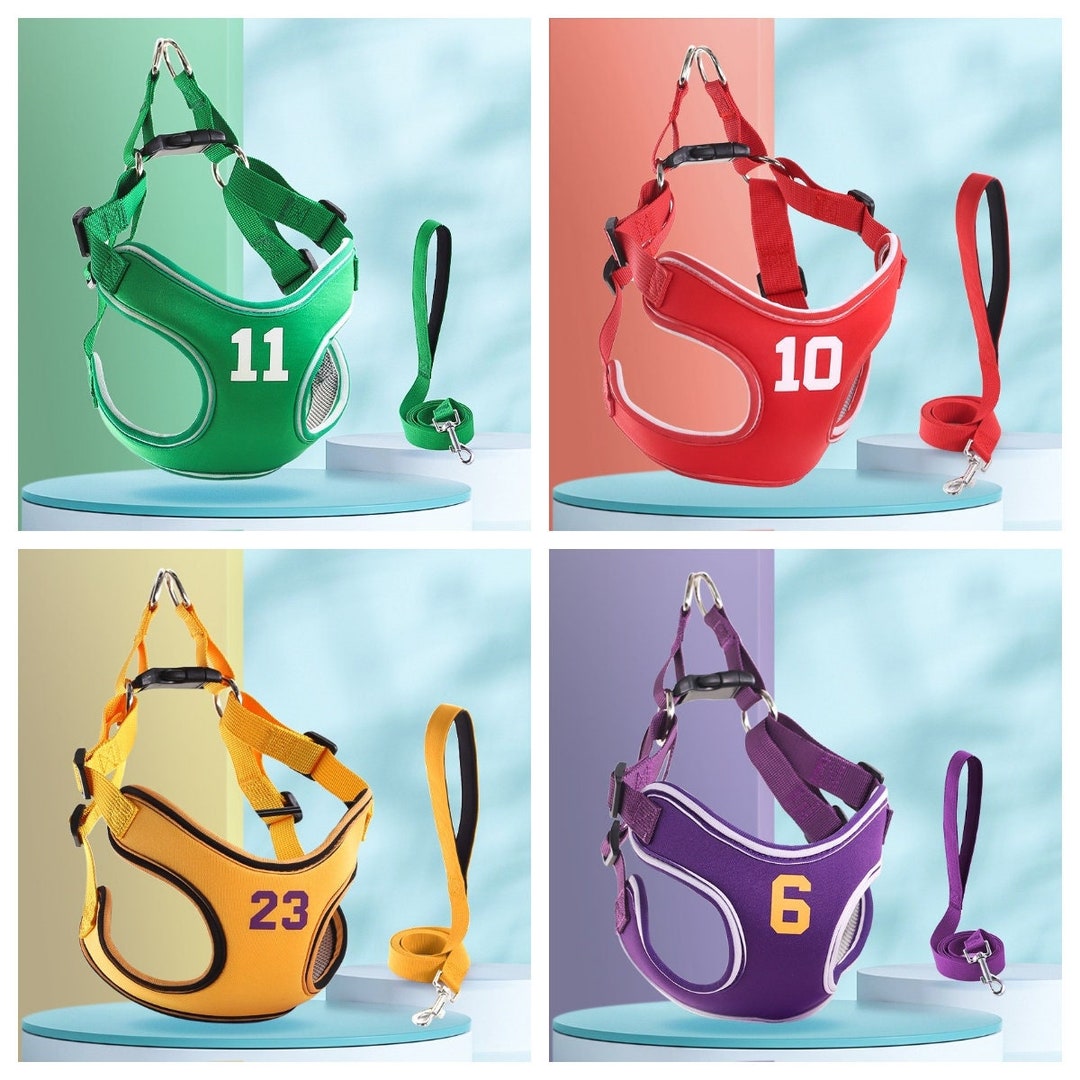 Basketball Player Pet Harness Harness Leash Set Reflective Etsy