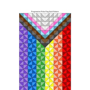 Pinwheel Progressive Pride Flag Quilt Pattern