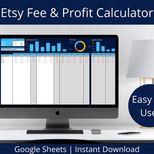 Etsy Gebühren- und Gewinnrechner, Preistabelle, Small Business & Etsy Verkäufer, Google Sheets, Sofortdownload, Verkaufen im Etsy Store