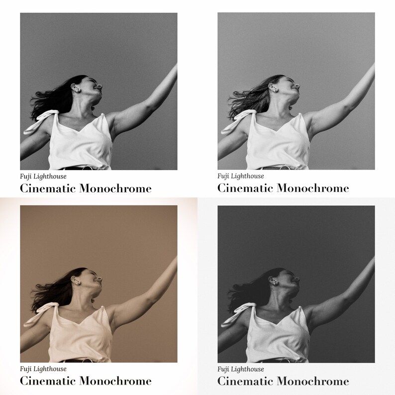 Lightroom Presets Mobile Presets Cinematic Monochrome Etsy