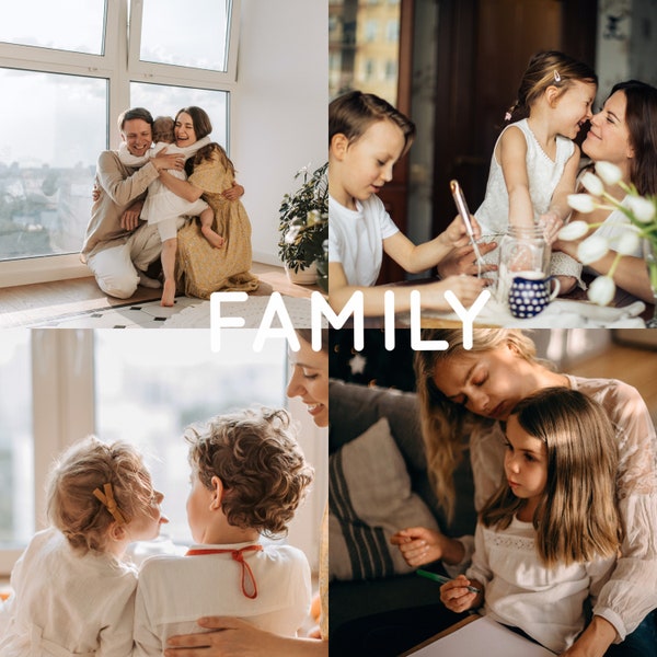 Lightroom Presets, Mobile Presets, Family Presets Bundle, Portrait Lightroom Filters Preset Kids Children LR, Blogger, Instagram, Selfie