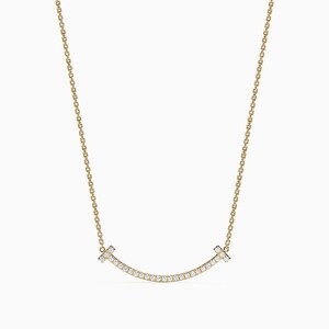 Diamond Smile Necklace - Etsy