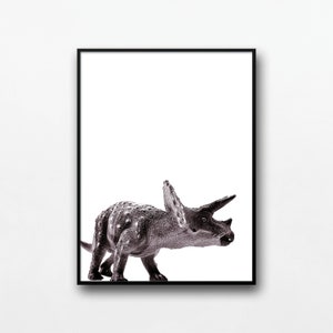 Dinosaur Print | Dinosaur Art | Dinosaur Poster | Triceratops | Home Decor | Kid Bedroom | Nursery | Digital Download | Printable Art