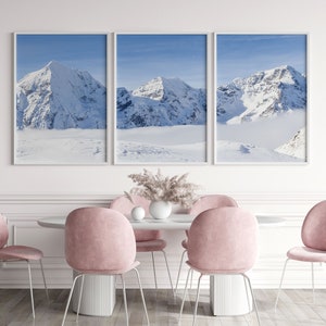 3 Piece Dolomites Overlay Snow Panorama