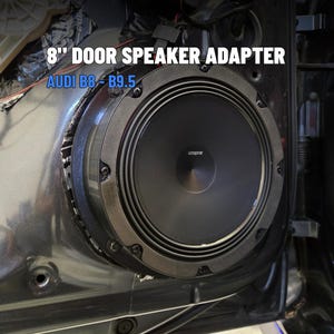 Adattatore per montaggio altoparlante portiera da 8" per Audi B8 / B8.5 / B9 / B9.5 (set di due)