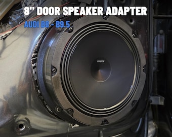 8" Door Speaker Mounting Adapter for Audi B8 / B8.5 / B9 / B9.5 (Set of Two)
