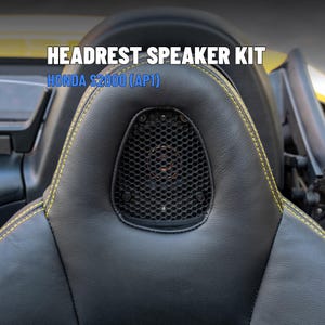 Honda S2000 3.5 Inch Rear Headrest Speaker Enclosure Pod Kit (99-05) (Set of 2)