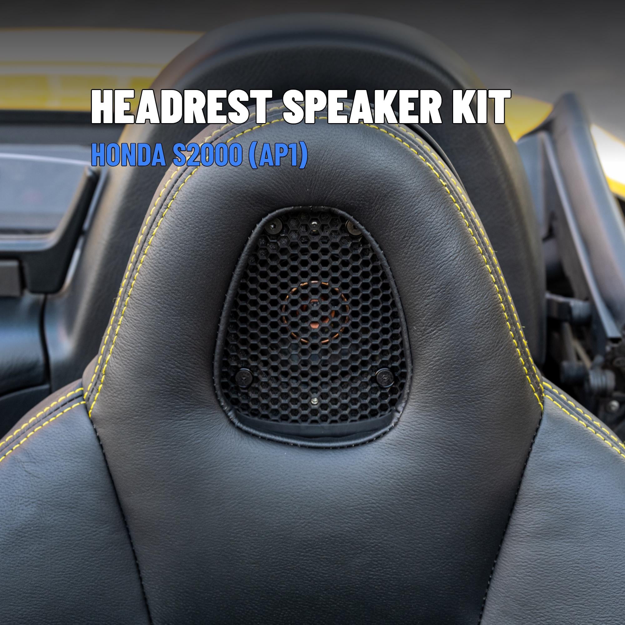 Honda S2000 3.5 Inch Rear Headrest Speaker Enclosure Pod Kit (99