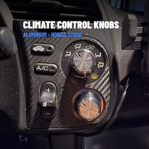 Honda S2000 Aluminum Climate Control Knobs | SLM Metal AC Heater Upgrade