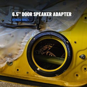 6.5" Door Speaker Mounting Adapters for Honda (S2000, Prelude, CRX, ETC) (Set of 2)