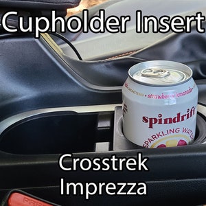 2018-2023 Subaru Crosstrek/Impreza Small Cup Holder Insert, Fits Standard Cans / Water Bottles