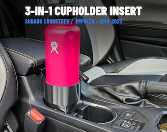 Insert de porte-gobelet 3-en-1 pour Subaru Crosstrek Impreza (2018-2023) | Porte-bouteille de 32 oz