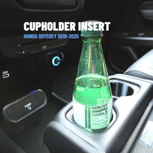 2018+ Honda Odyssey Cup Holder Insert, Fits Standard Cans / Water Bottles