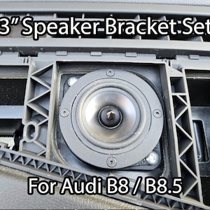 3&quot; Speaker Mounting Adapters Set for Audi B8 / 8.5 (A5 / A4 / A5 / S5 / Q5)