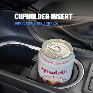 2018-2023 Subaru Crosstrek/Impreza Small Cup Holder Insert, Fits Standard Cans / Water Bottles
