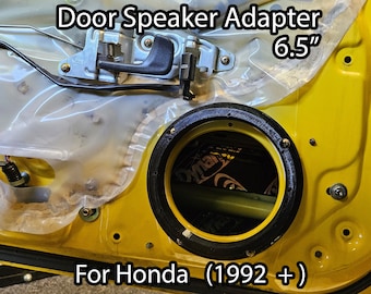 6.5" Door Speaker Mounting Adapters for Honda (S2000, Prelude, CRX, ETC) (Set of 2)