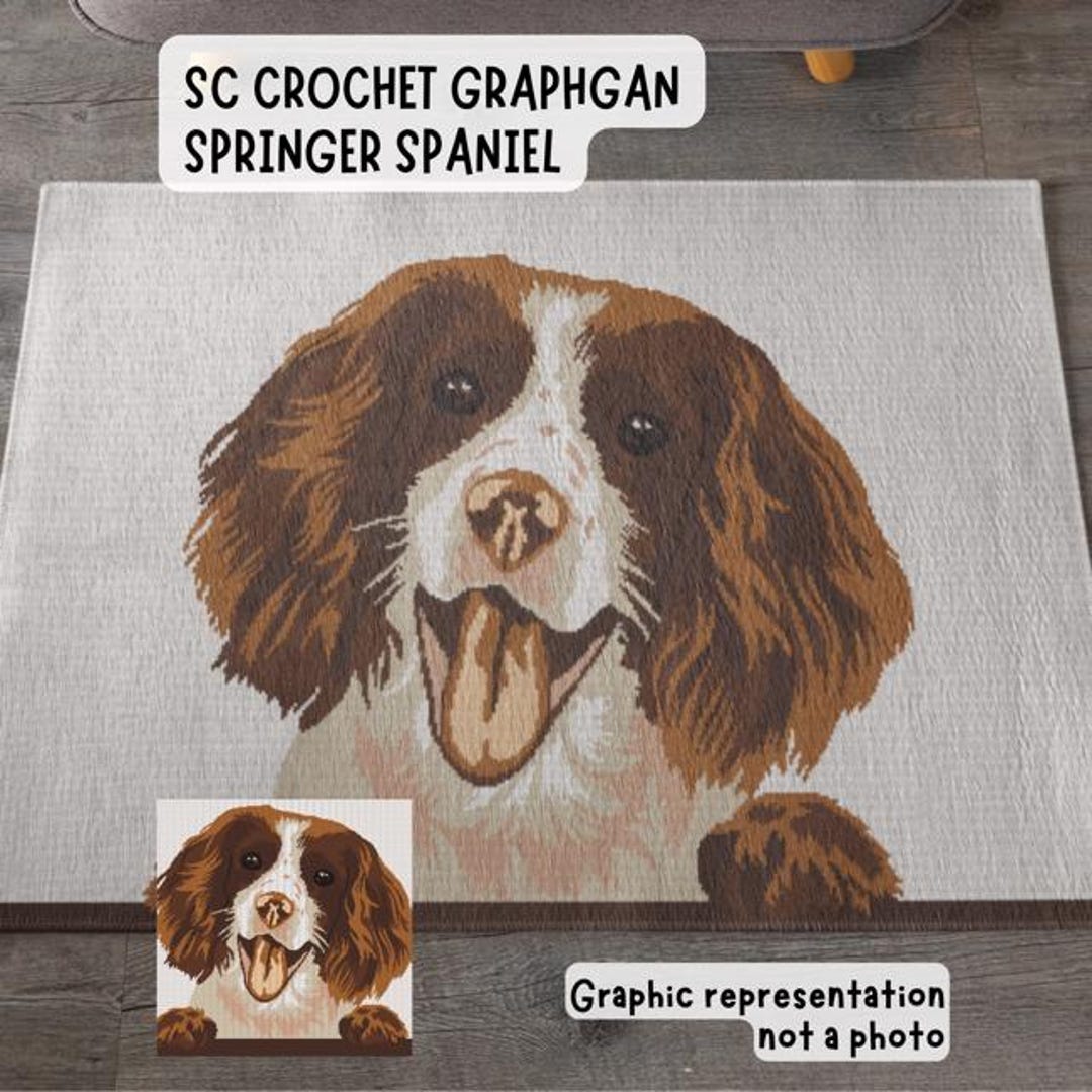 Springer Spaniel Crochet Blanket Pattern Made Using Sc Graphgan Chart ...