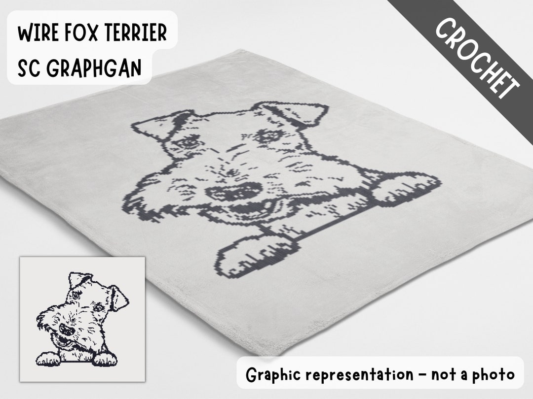Wire Fox Terrier Crochet Blanket Pattern Made Using Sc Graphgan Chart ...