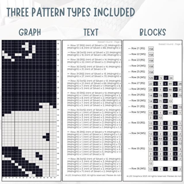 Dog Graphgan Patterns Pug Crochet Blanket Pattern Made Using Sc Graphgan Chart Dog - Etsy