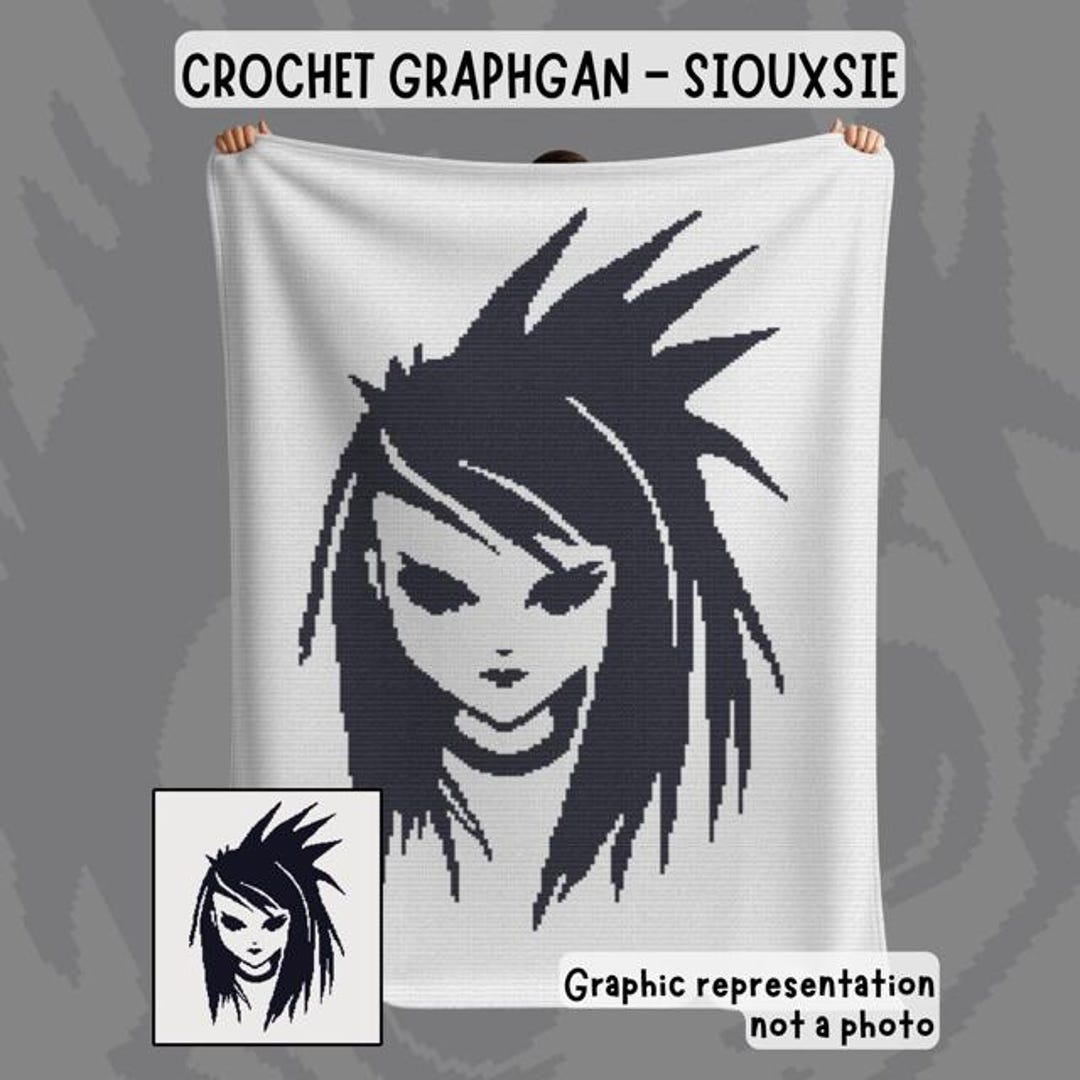 Character Graphgan Crochet Graphgan PDF Pattern for SC Stitches - Siouxsie Goth Character ...