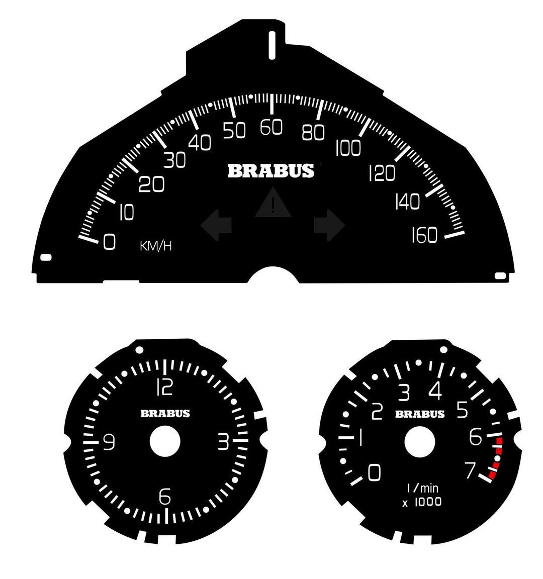 Speedometer Dial 160 Km/h Tachometer Clock White Scale Etsy Israel