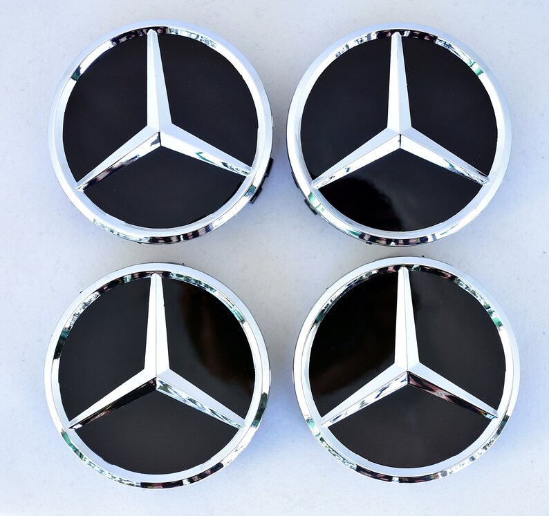 Alloy Wheel Centre Caps 75mm Hub Badges Mercedes MB A B C G V Etsy