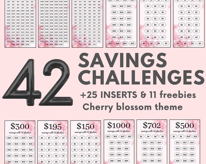 Savings Challenge Printable 5000 3000 10k Savings Challenge Bundle A6 ...