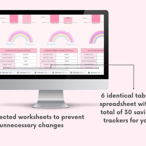 Digital Savings Planner Spreadsheet Green Google sheets Savings Template Progress Tracker Sheet Savings Goal Tracker Digital budget Planner