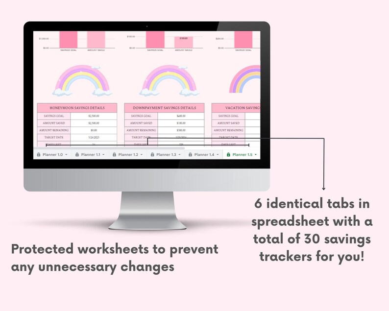 Digital Savings Planner Spreadsheet Green Google sheets Savings Template Progress Tracker Sheet Savings Goal Tracker Digital budget Planner