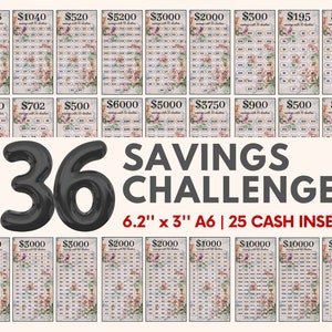 Savings Challenge Printable Low income savings challenge bundle a6 cash binder inserts money saving budget binder envelope templates