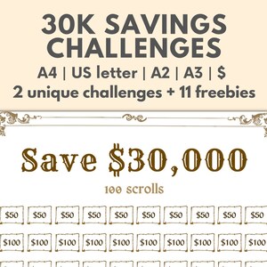 30k savings 30k challenge 30k saving challenge House savings chart 30000 30k biweekly savings challenge in 100 envelope challenge kit