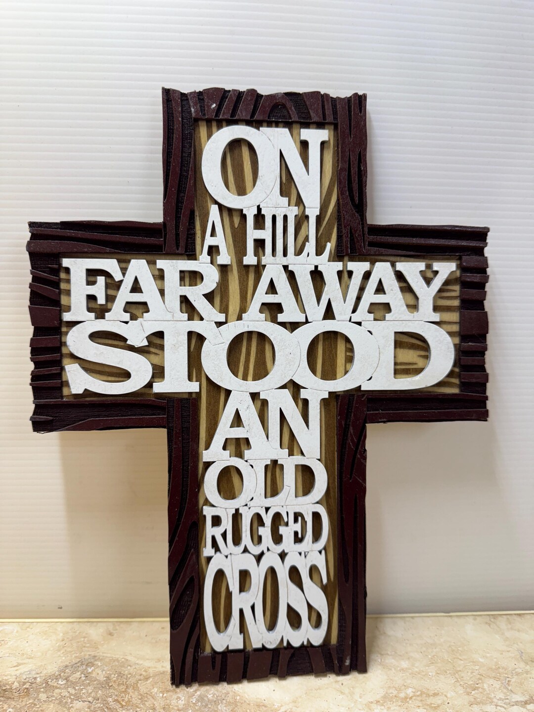 Old Rugged Cross Sign - Etsy