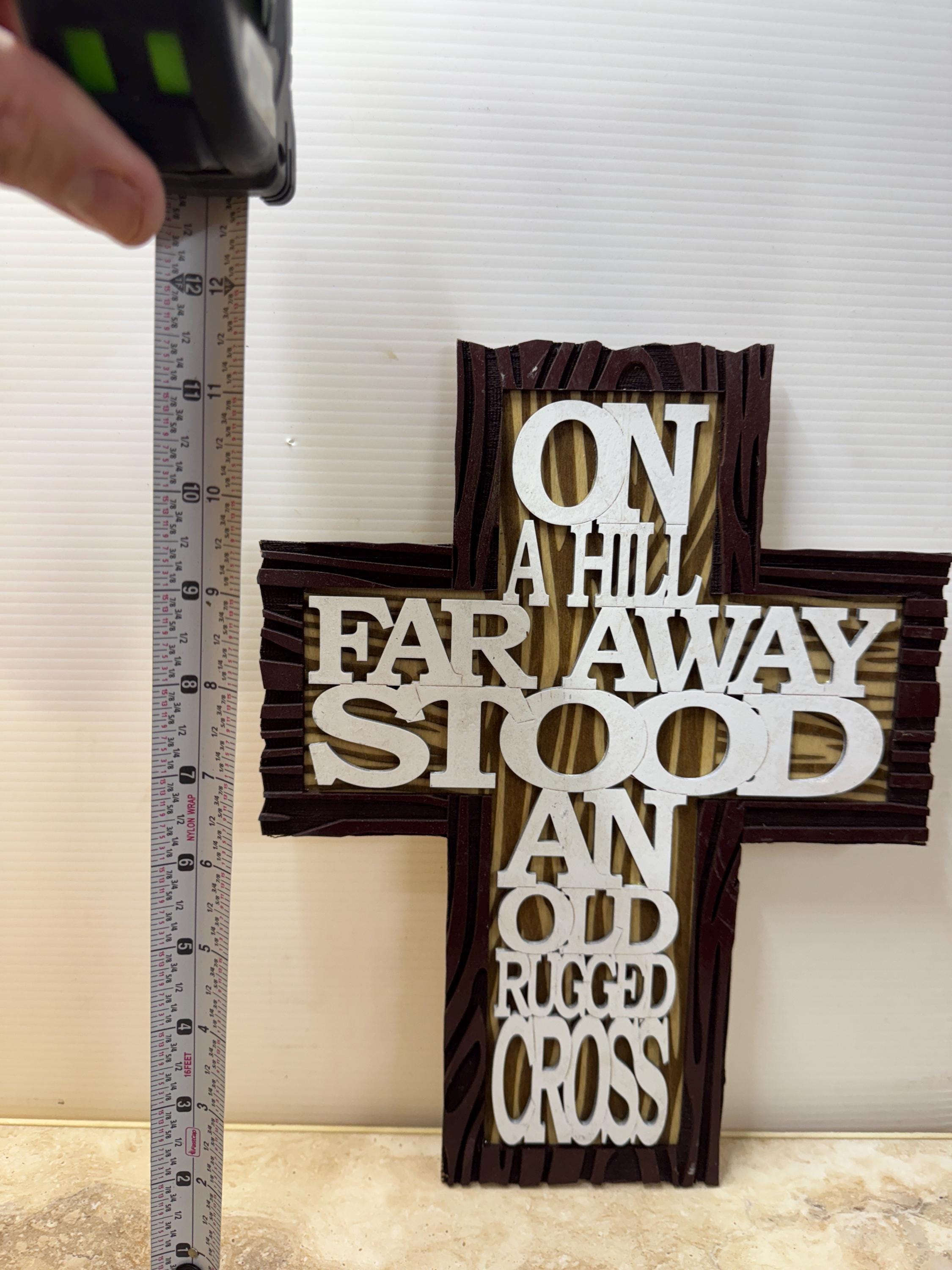 Old Rugged Cross Sign - Etsy