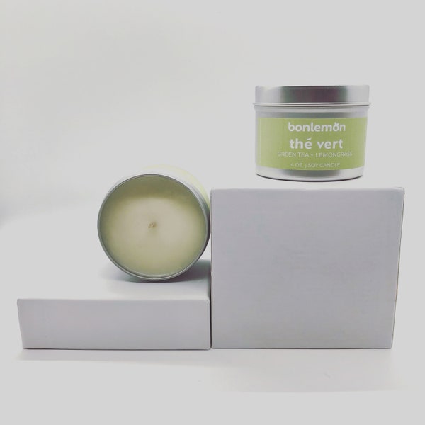 Thé Vert - Clean Soy Wax Tin Candle