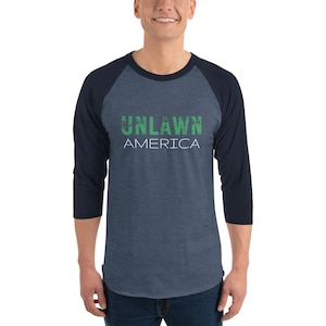 Unlawn America (3/4 sleeve raglan shirt)