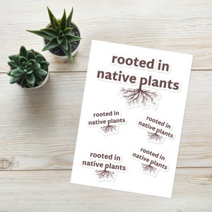 Rooted in Native Plants (Sticker Sheet)