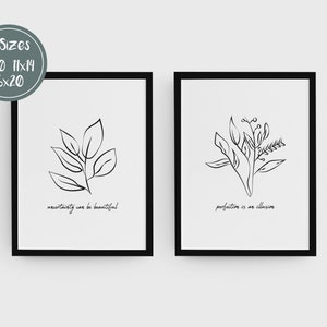 Uncertainty Perfection Posters - Therapy Office Decor, Anxiety Help, OCD Poster, Perfectionism Prints, Counseling Art,  Anxiety Resources