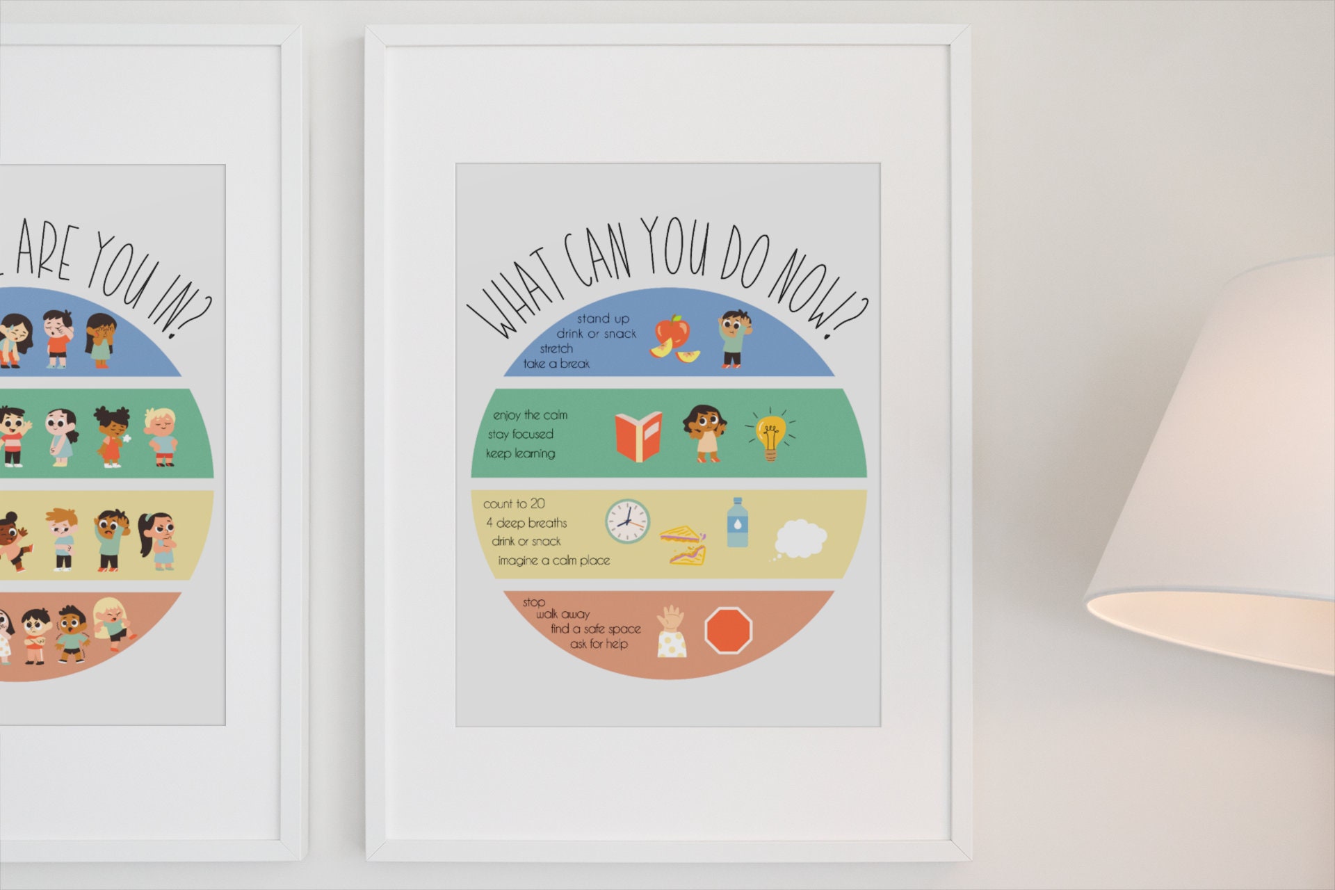 Zones of Regulation Poster Printable, Emotional Regulation, Calm Down