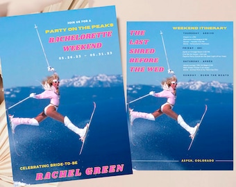 APRES SKI Retro Vintage Bachelorette Weekend Itinerary - Narciarstwo Aspen