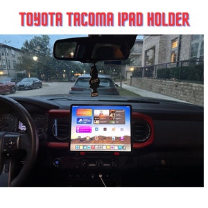 Toyota Tacoma 3rd Gen | iPad Holder| iPad Pro 12.9, 11, iPad Air (SEE NOTES) | Car Camping Tablet Stand | Removable iPad Mount | Accessories