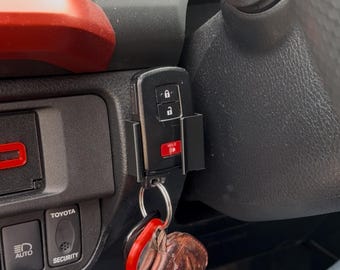 Toyota Tacoma Key Fob Holder | 3rd Gen Push Start Key Mount | Tacoma Smart Key Organizer | No Drill Interior Mod | Toyota Tacoma Accessories