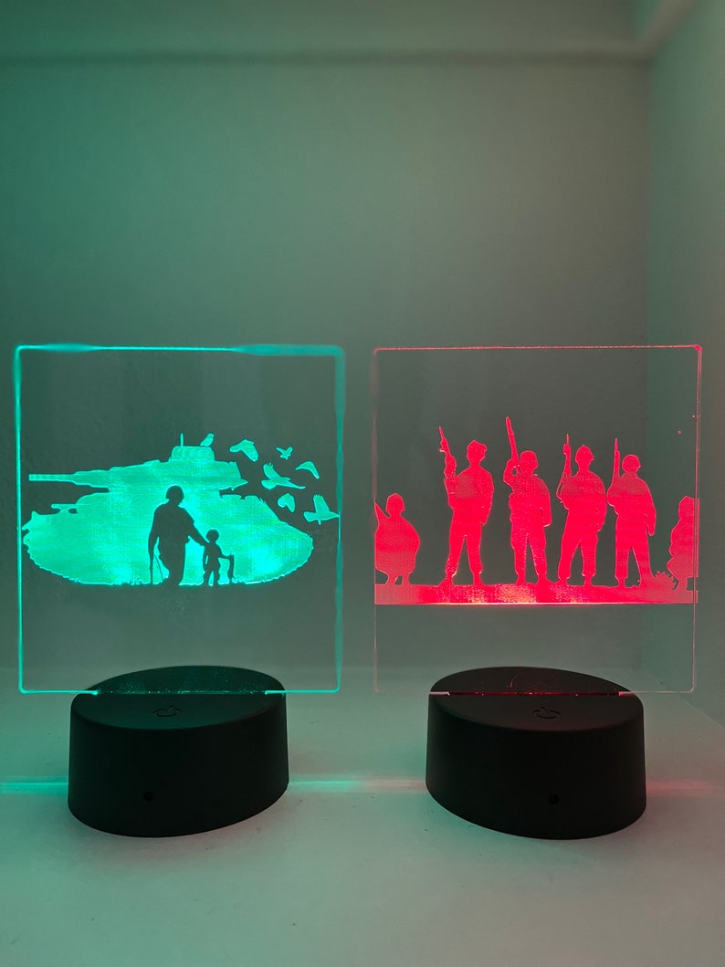 Custom Acrylic LED Lights Etsy