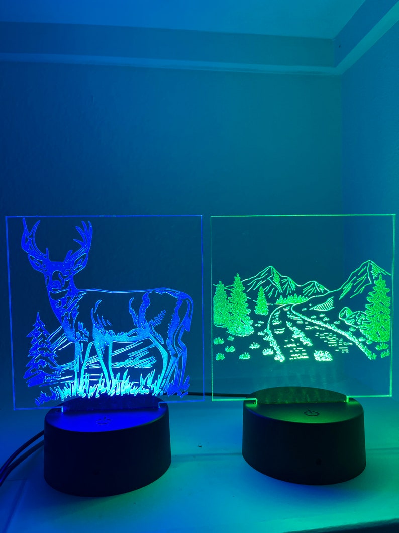 Custom Acrylic LED Lights Etsy