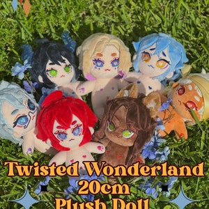 TWST Dorm Head Plushies - 20cm || Vil/Riddle/Malleus/Azul/Idia/Kalim/Leona