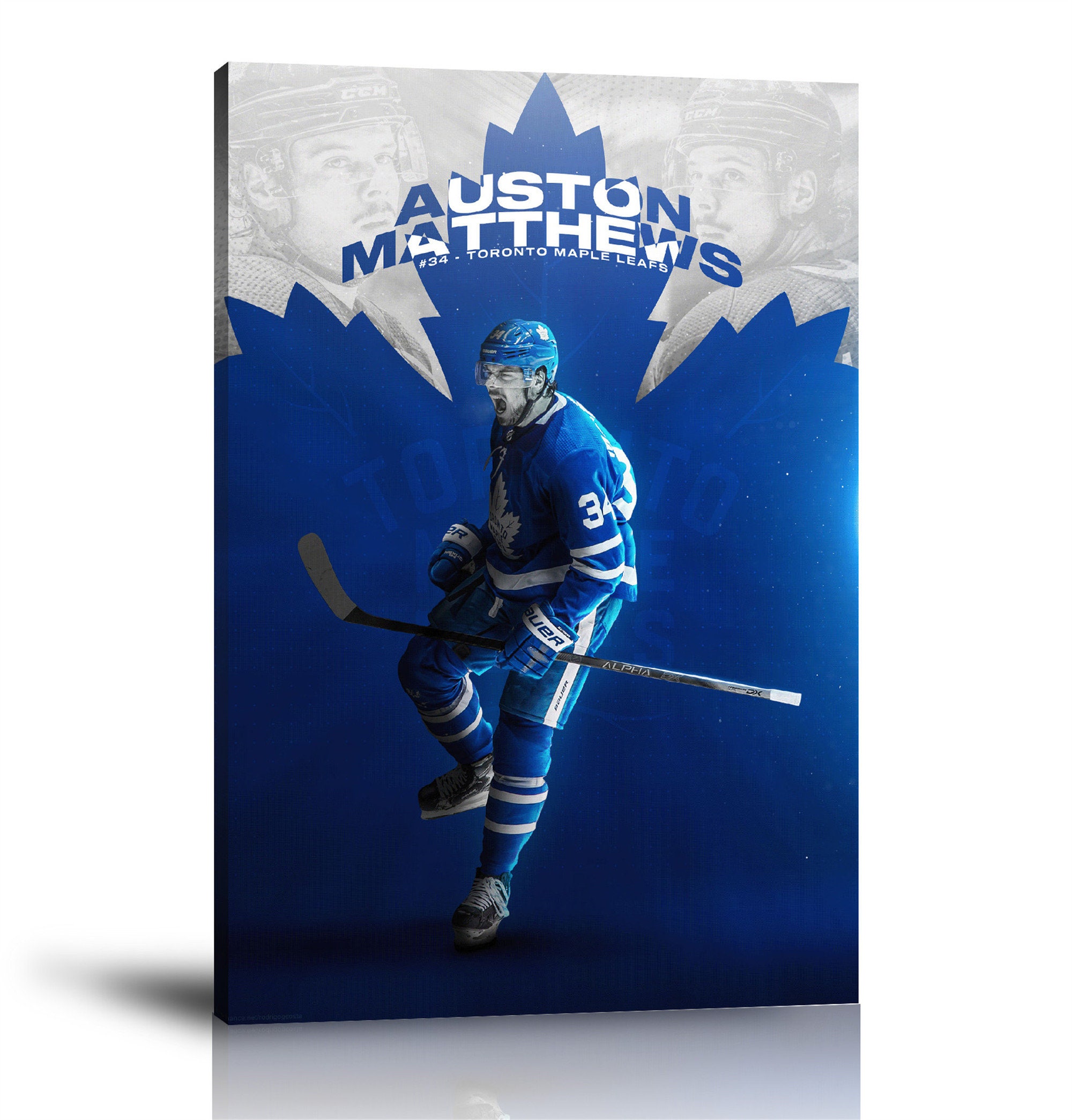 Auston Matthews NHL Toronto Maple Leafs Wall Art Poster